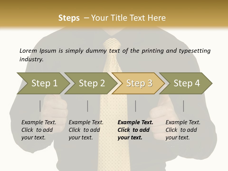 Fashion Executive Confidence PowerPoint Template