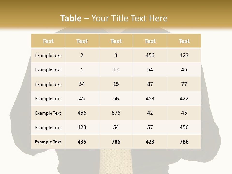Fashion Executive Confidence PowerPoint Template