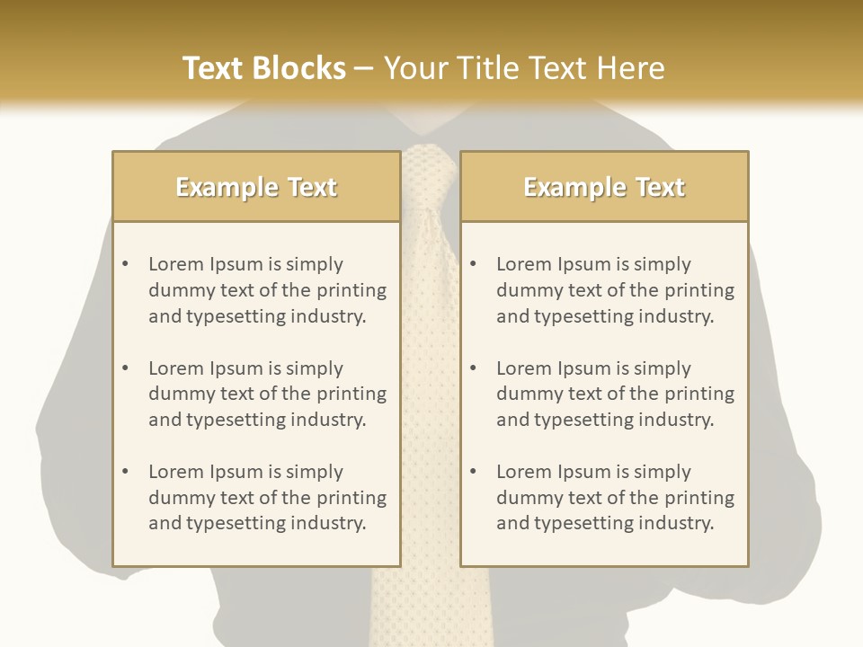Fashion Executive Confidence PowerPoint Template