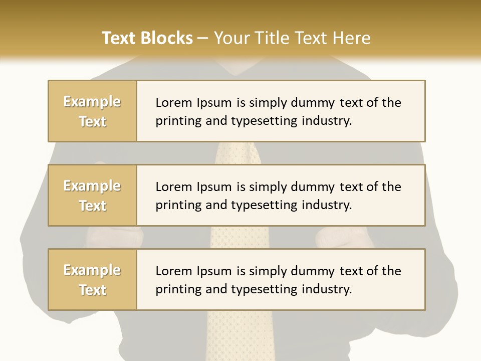 Fashion Executive Confidence PowerPoint Template