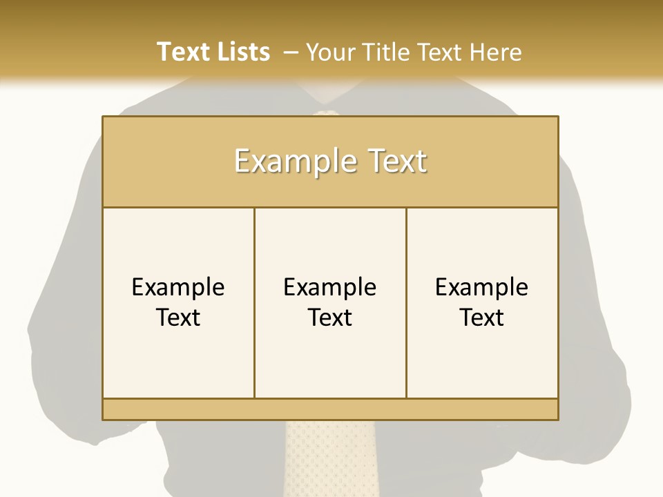 Fashion Executive Confidence PowerPoint Template