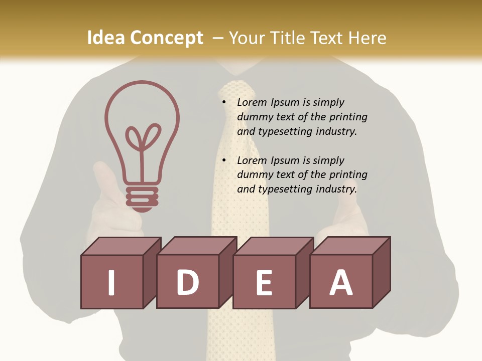 Fashion Executive Confidence PowerPoint Template