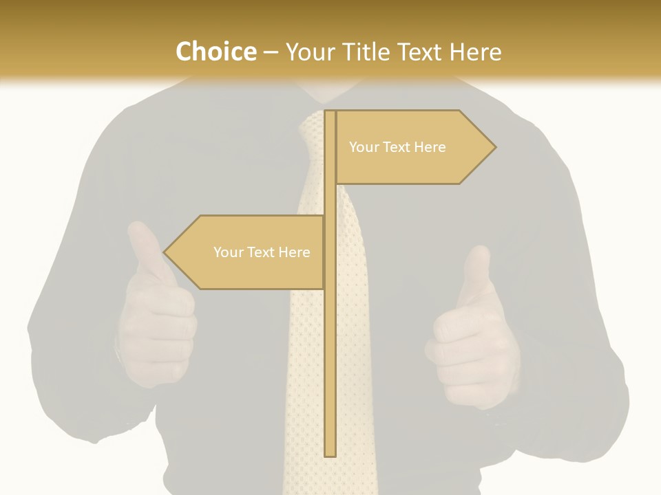 Fashion Executive Confidence PowerPoint Template