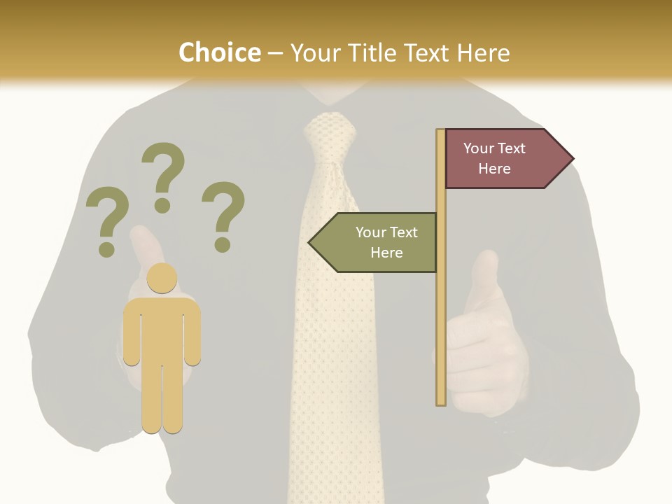 Fashion Executive Confidence PowerPoint Template