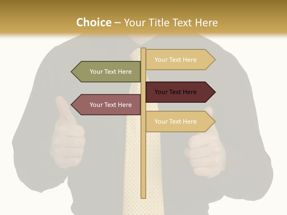 Fashion Executive Confidence PowerPoint Template