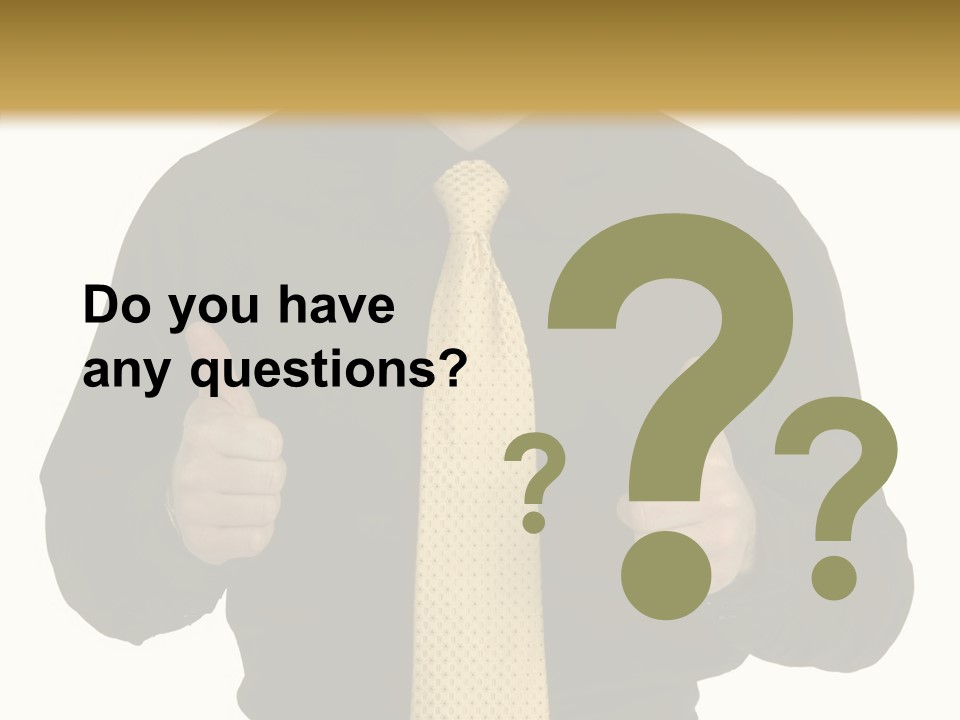 Fashion Executive Confidence PowerPoint Template