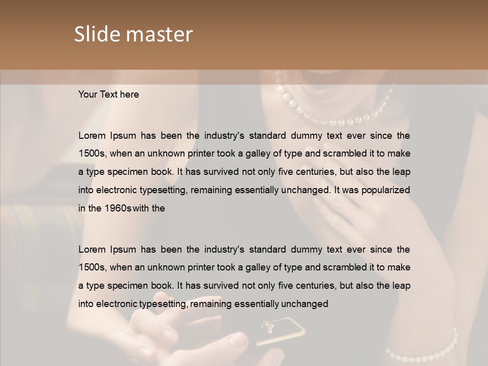 Happy Dessert Hand PowerPoint Template