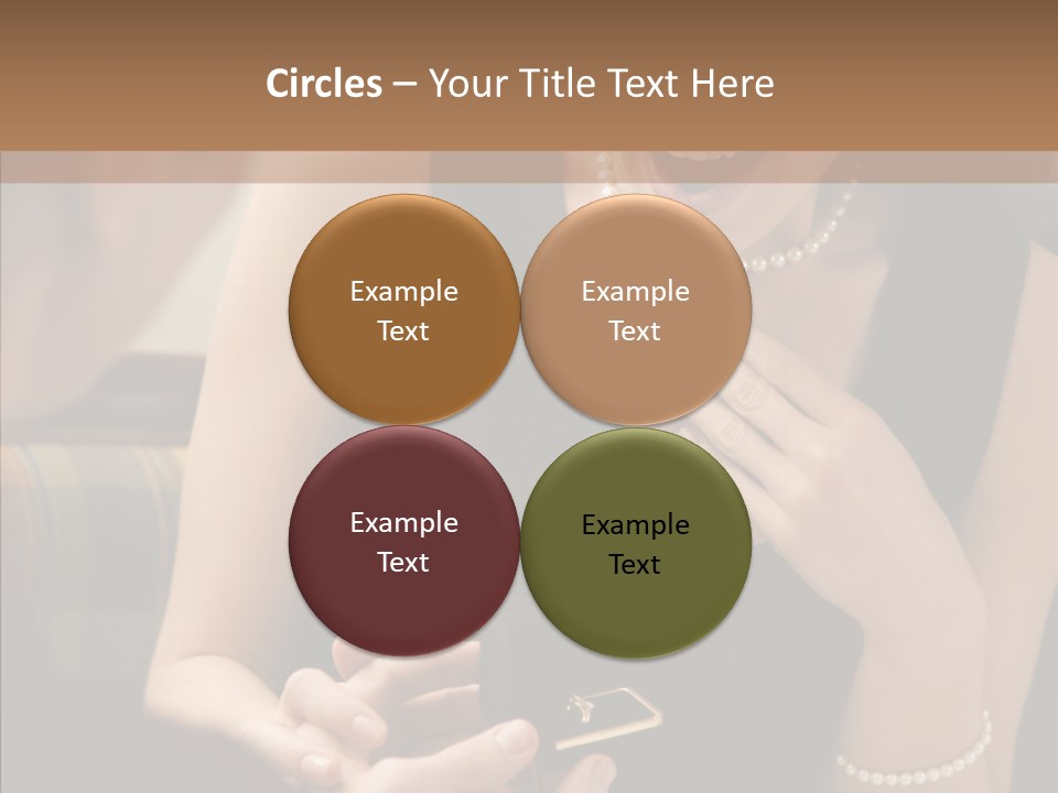 Happy Dessert Hand PowerPoint Template