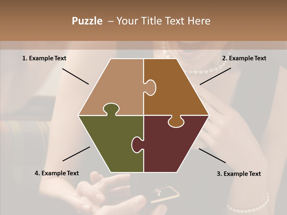 Happy Dessert Hand PowerPoint Template