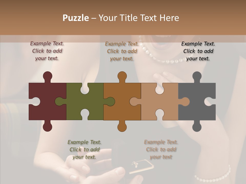 Happy Dessert Hand PowerPoint Template