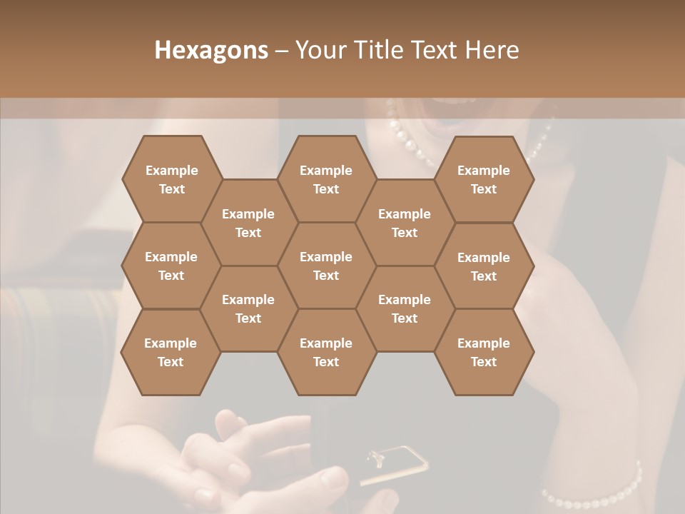 Happy Dessert Hand PowerPoint Template