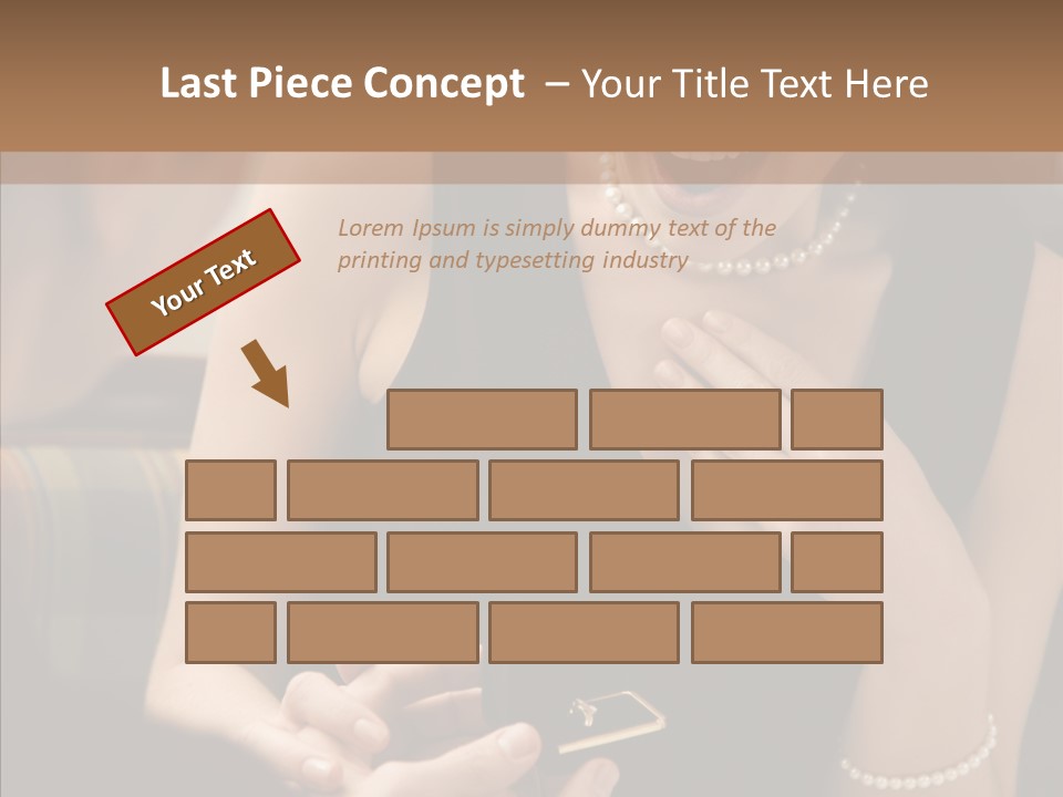 Happy Dessert Hand PowerPoint Template