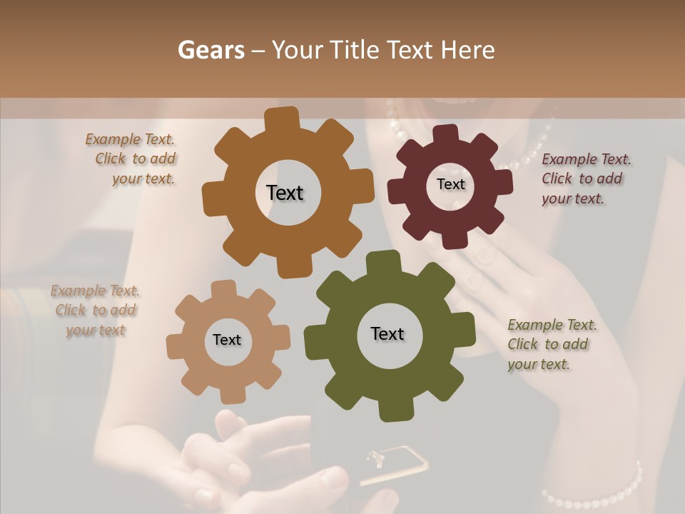 Happy Dessert Hand PowerPoint Template