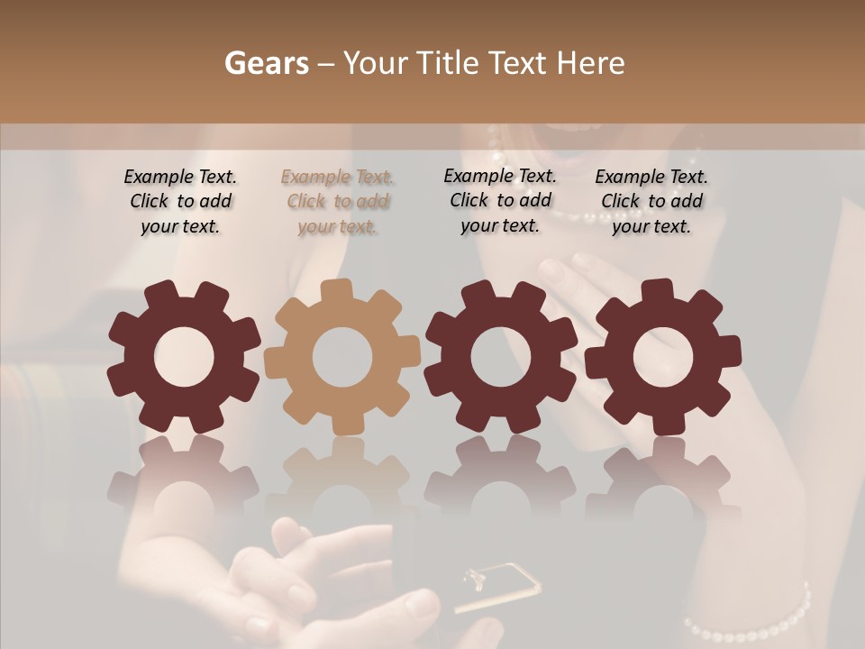 Happy Dessert Hand PowerPoint Template