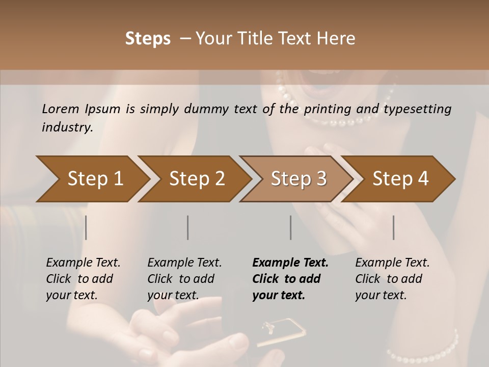 Happy Dessert Hand PowerPoint Template