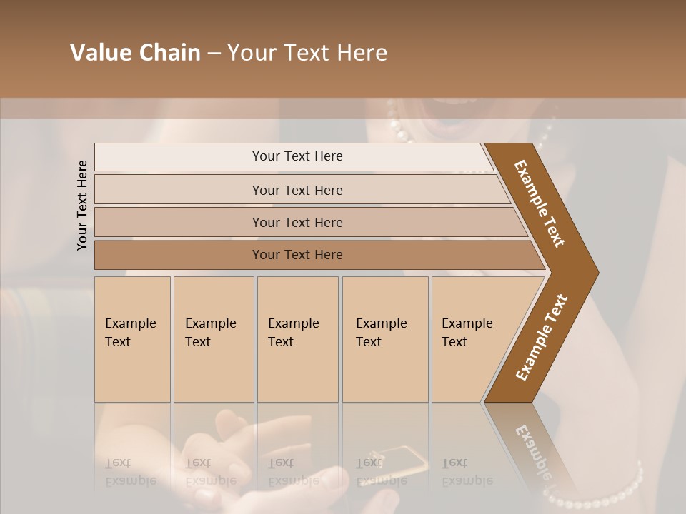 Happy Dessert Hand PowerPoint Template