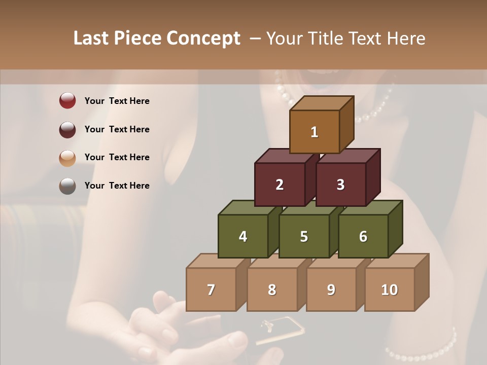 Happy Dessert Hand PowerPoint Template