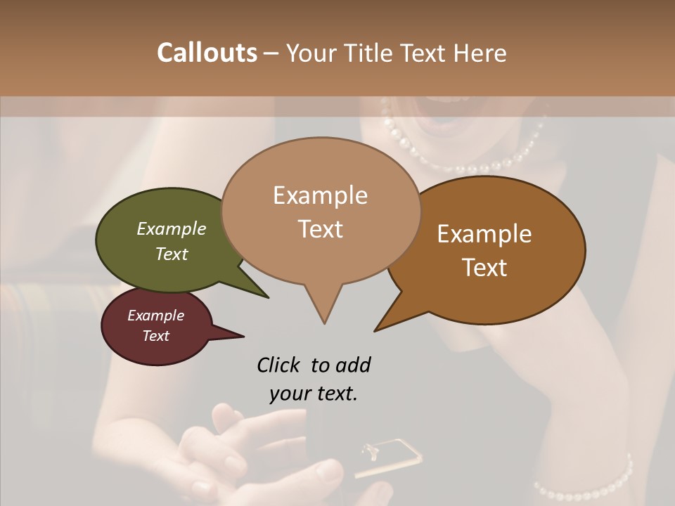 Happy Dessert Hand PowerPoint Template