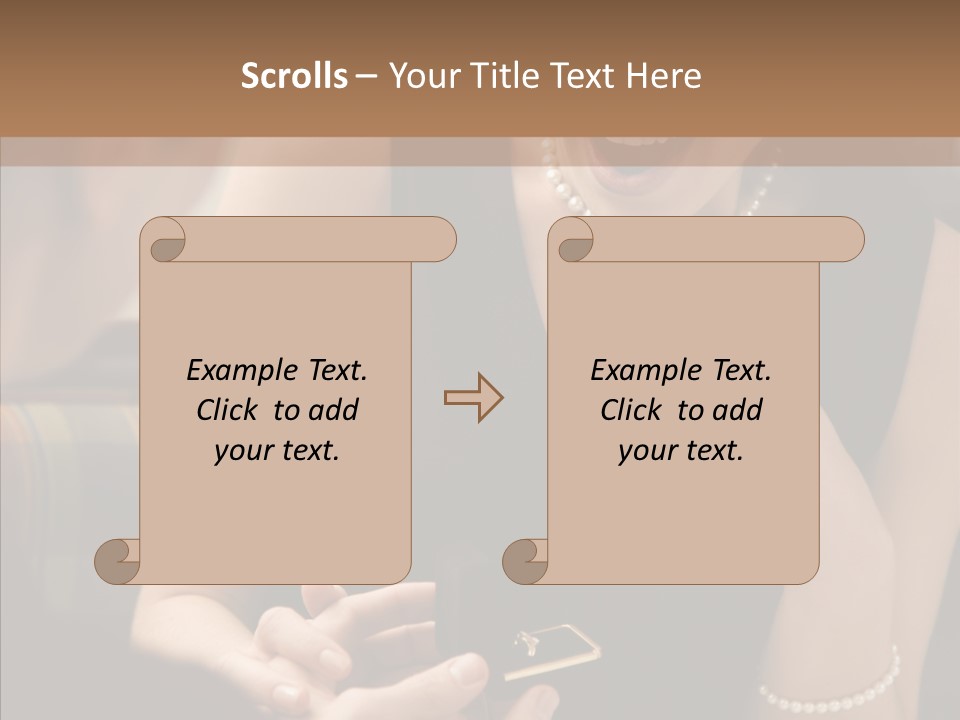 Happy Dessert Hand PowerPoint Template