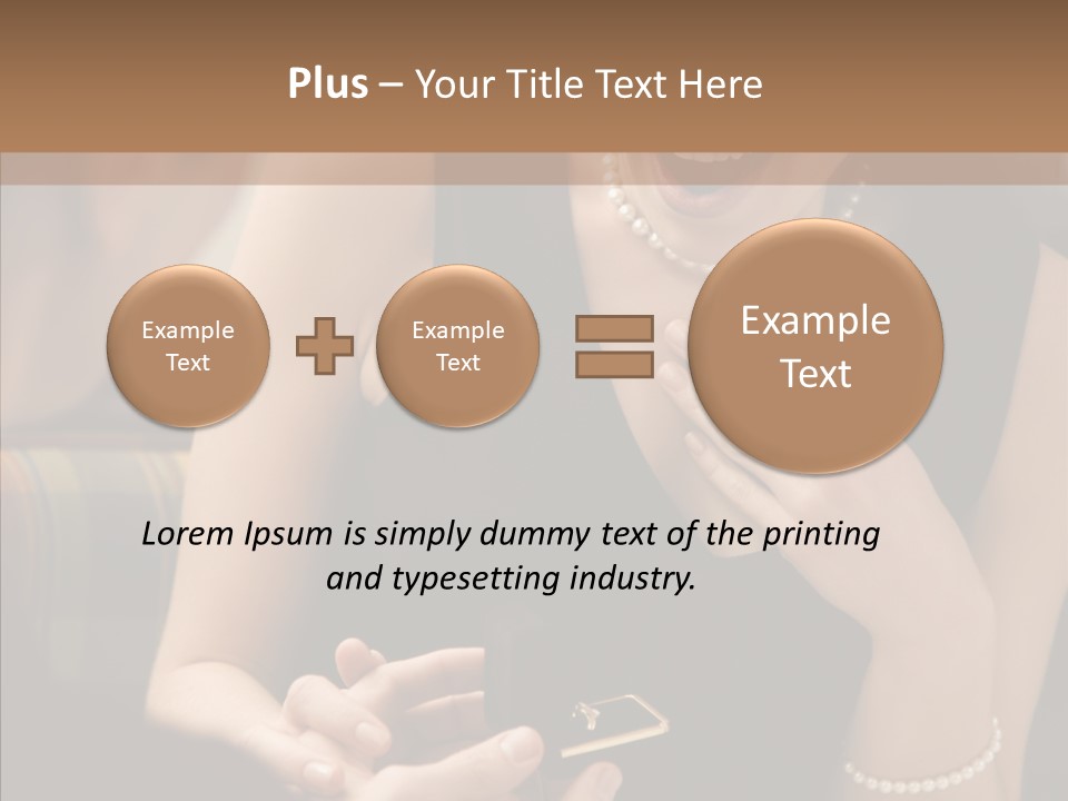 Happy Dessert Hand PowerPoint Template