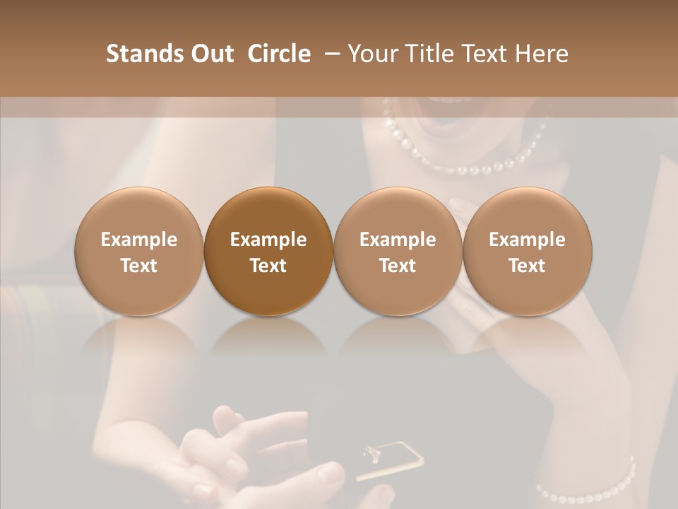 Happy Dessert Hand PowerPoint Template