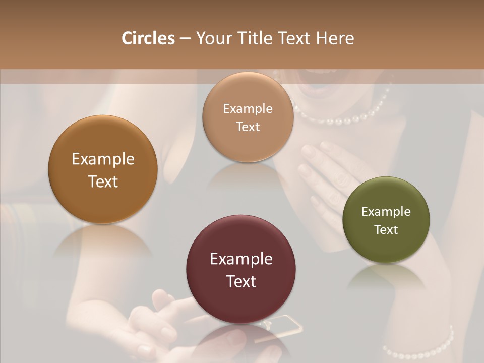 Happy Dessert Hand PowerPoint Template