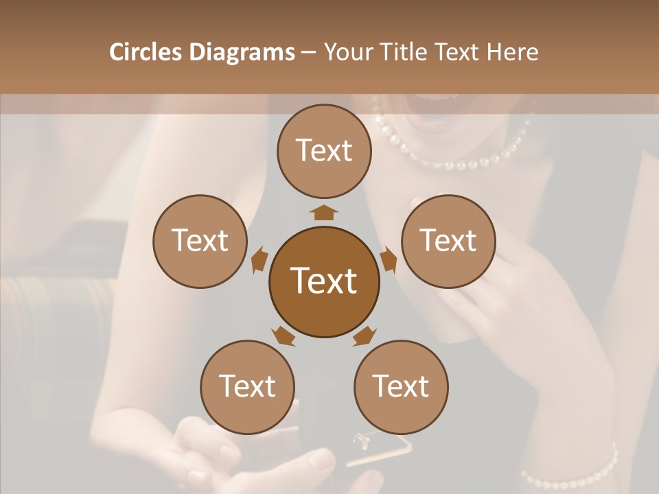 Happy Dessert Hand PowerPoint Template