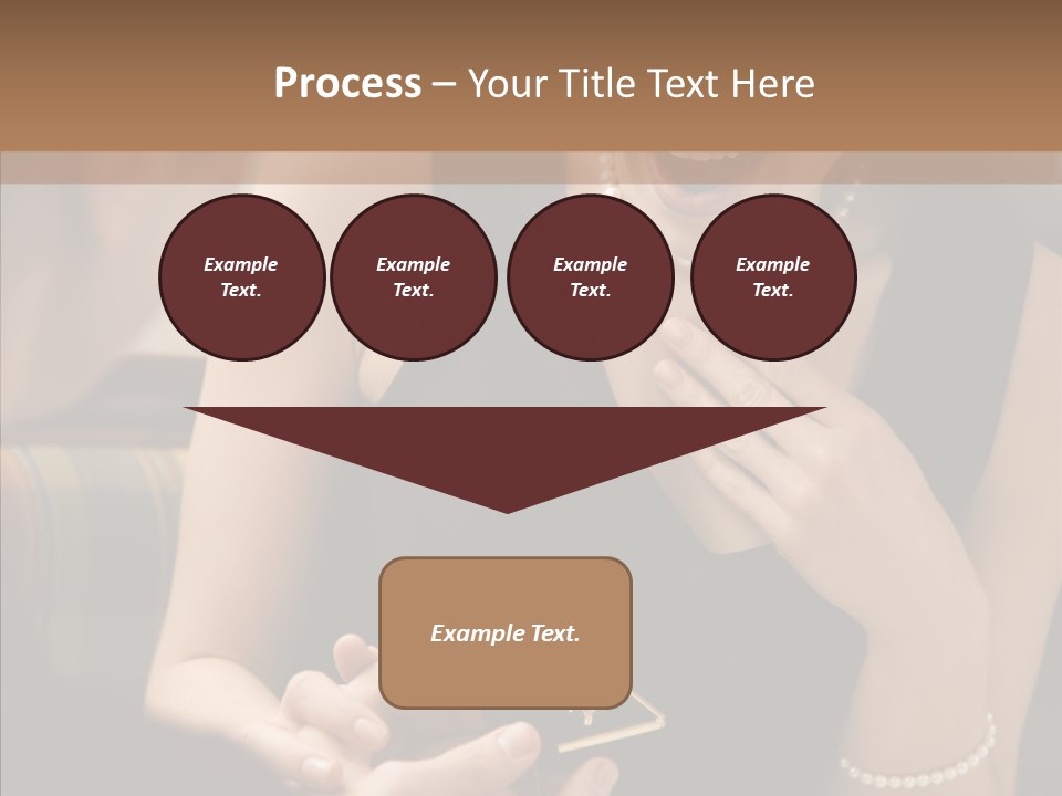 Happy Dessert Hand PowerPoint Template