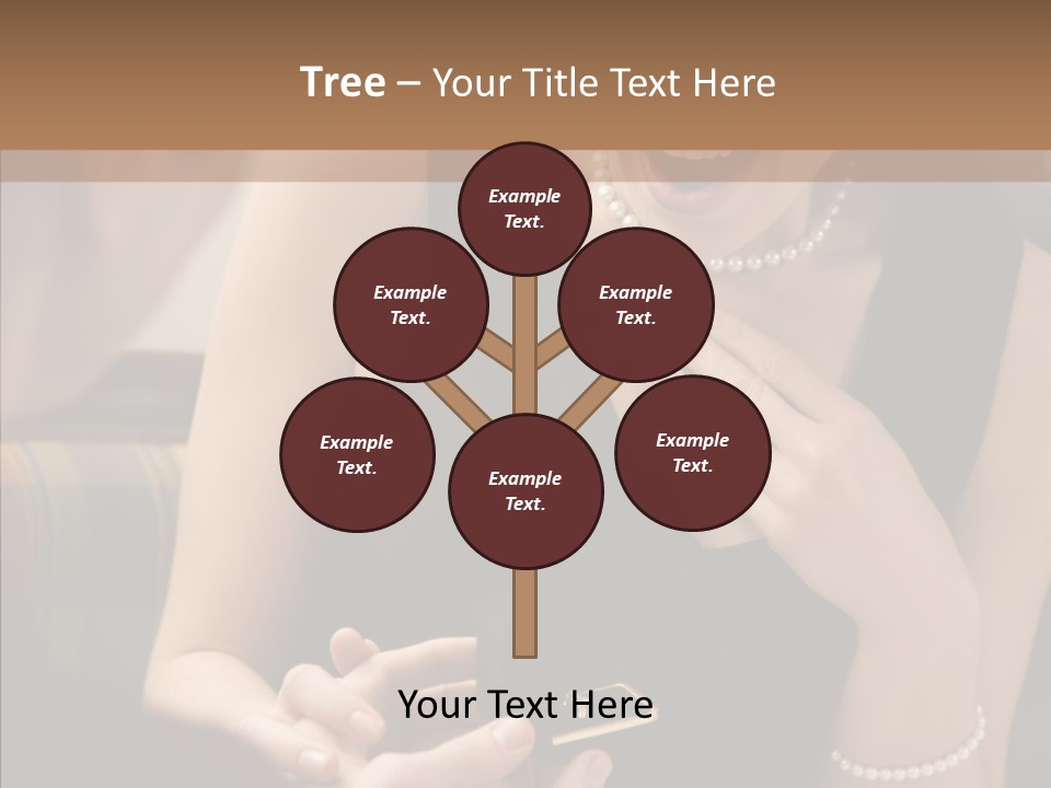 Happy Dessert Hand PowerPoint Template