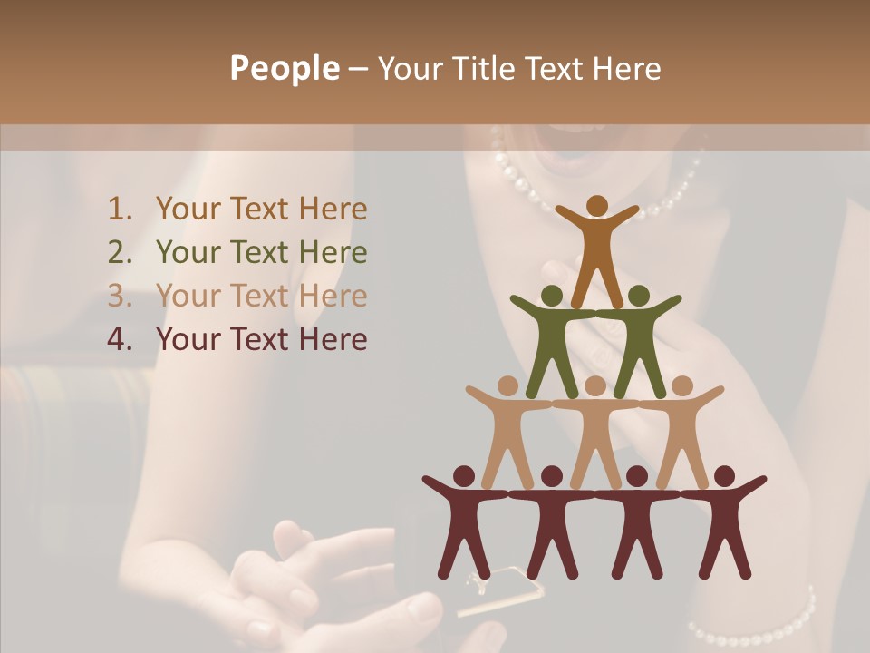 Happy Dessert Hand PowerPoint Template