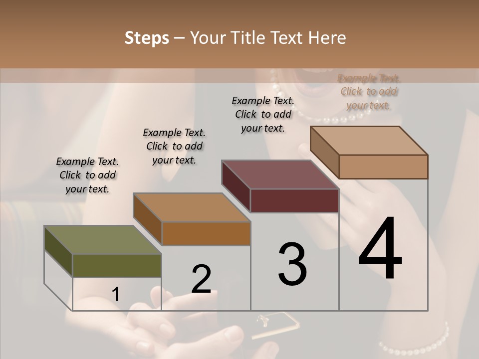 Happy Dessert Hand PowerPoint Template