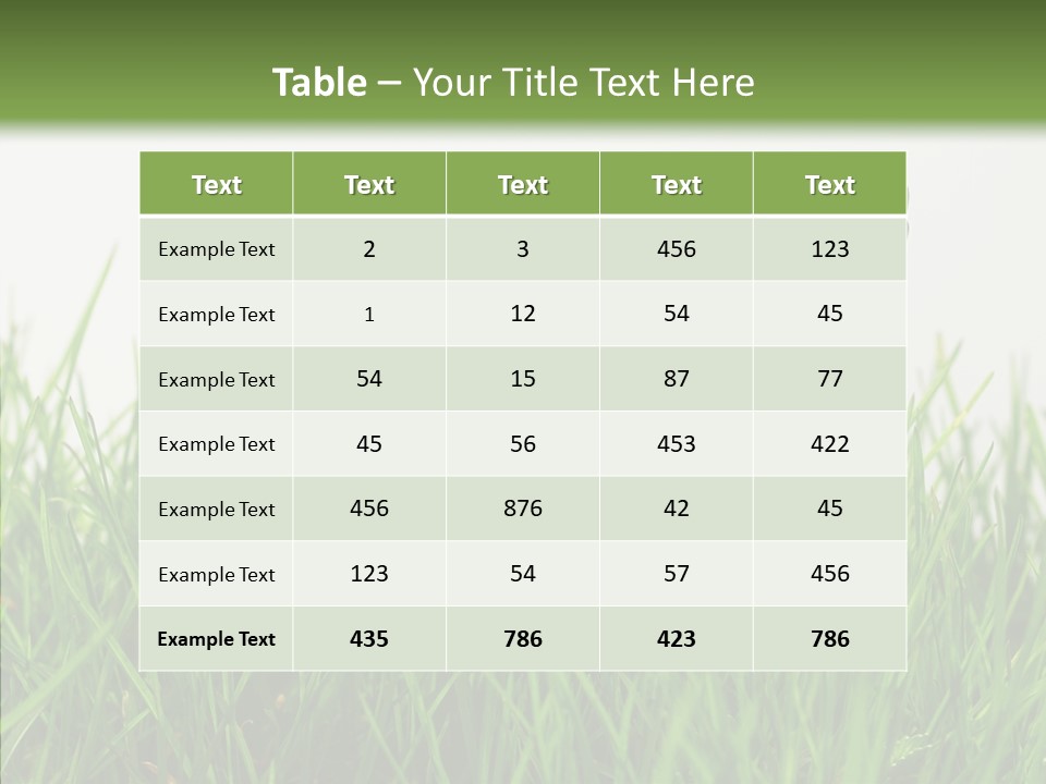 Harmony Plant Field PowerPoint Template