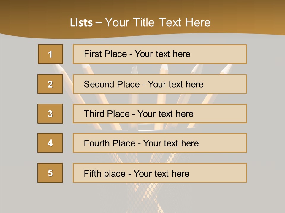 Pencil Studio Life PowerPoint Template