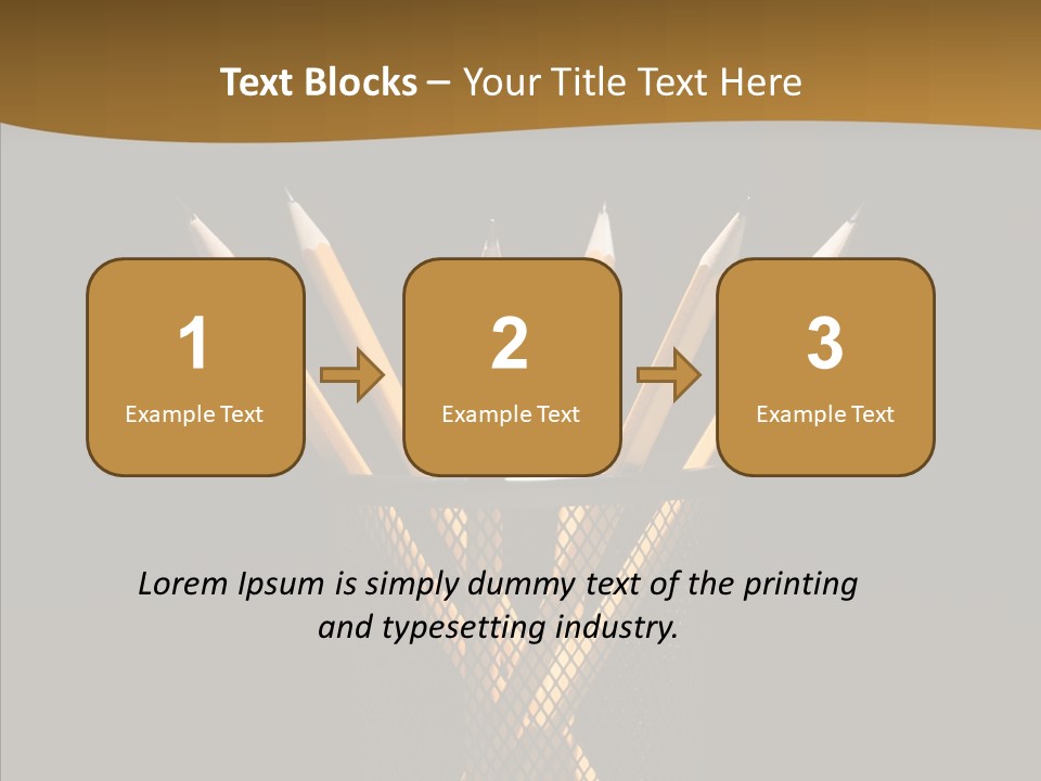 Pencil Studio Life PowerPoint Template