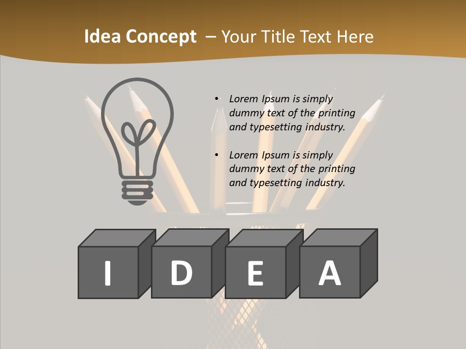 Pencil Studio Life PowerPoint Template