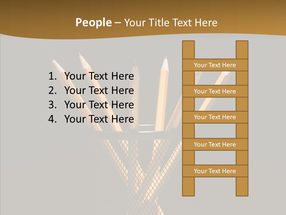 Pencil Studio Life PowerPoint Template