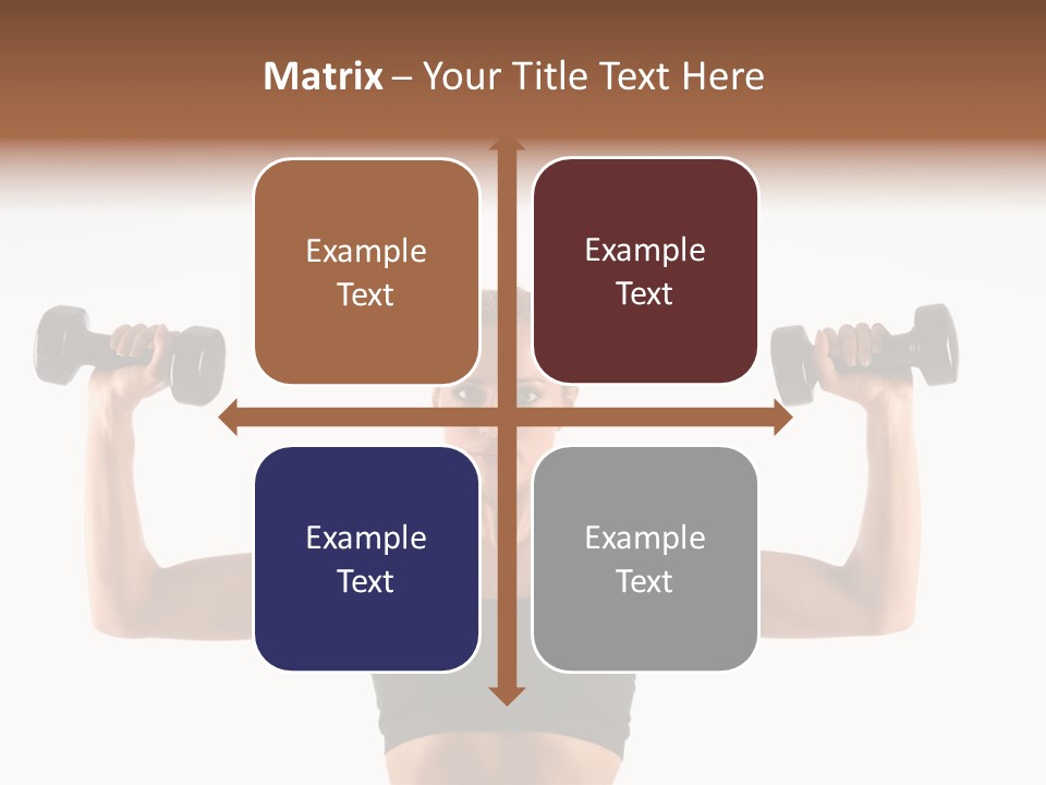 Looking Beautiful Dumbel PowerPoint Template