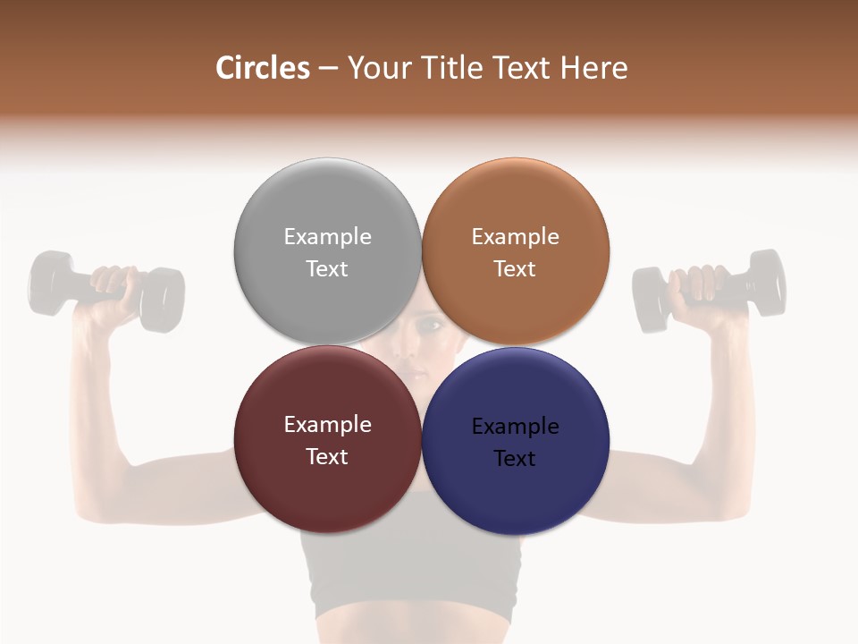Looking Beautiful Dumbel PowerPoint Template