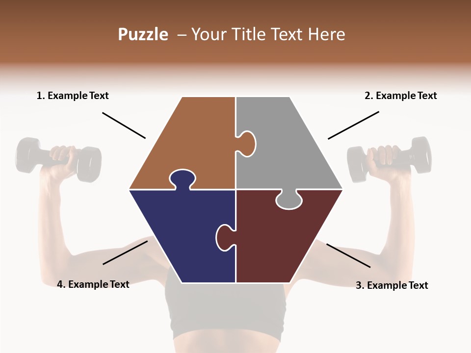 Looking Beautiful Dumbel PowerPoint Template