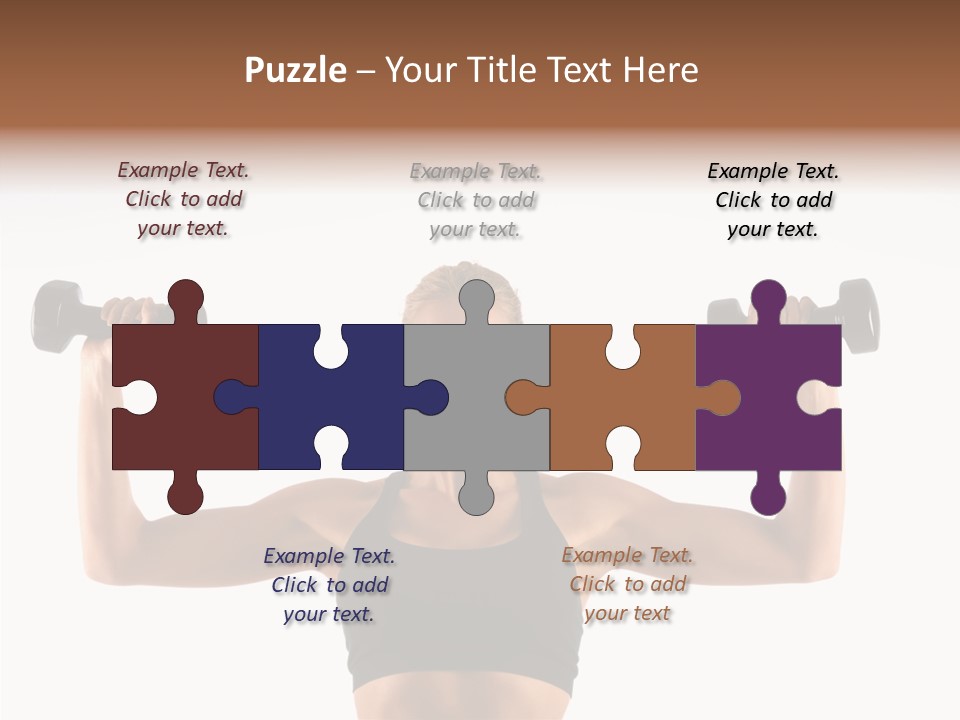Looking Beautiful Dumbel PowerPoint Template