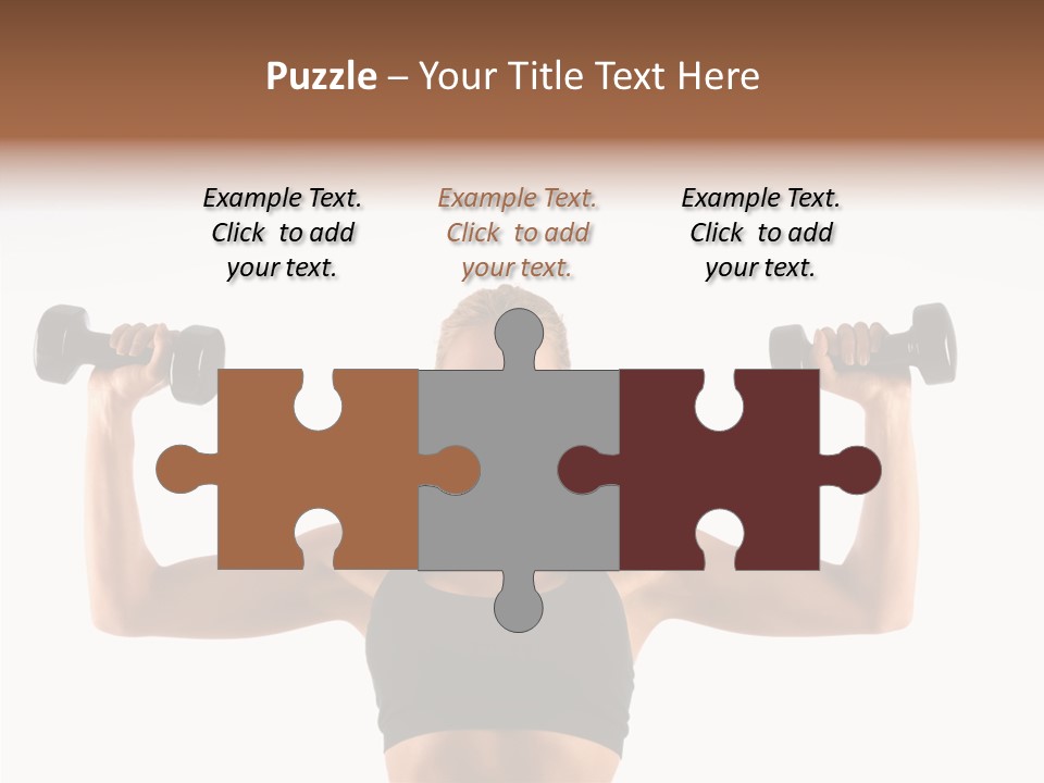 Looking Beautiful Dumbel PowerPoint Template