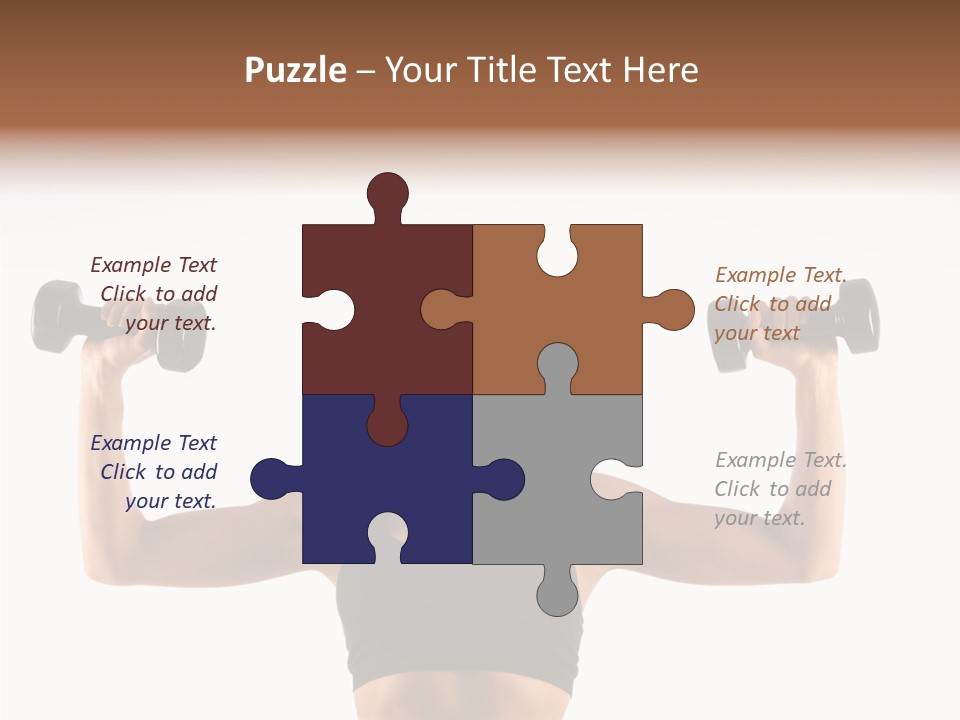 Looking Beautiful Dumbel PowerPoint Template