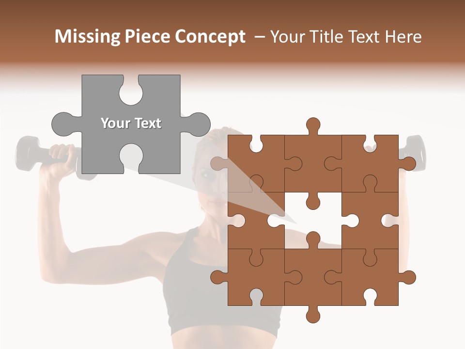 Looking Beautiful Dumbel PowerPoint Template