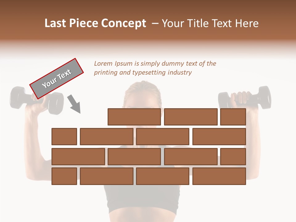 Looking Beautiful Dumbel PowerPoint Template