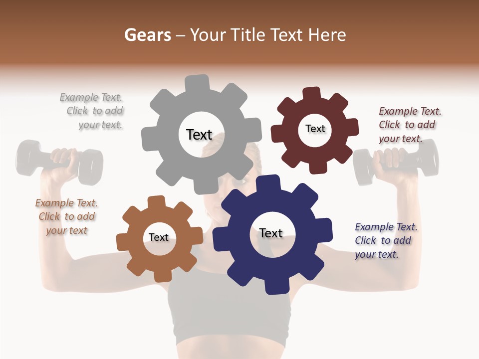 Looking Beautiful Dumbel PowerPoint Template