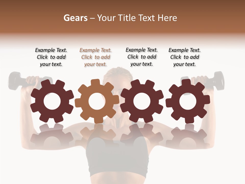 Looking Beautiful Dumbel PowerPoint Template