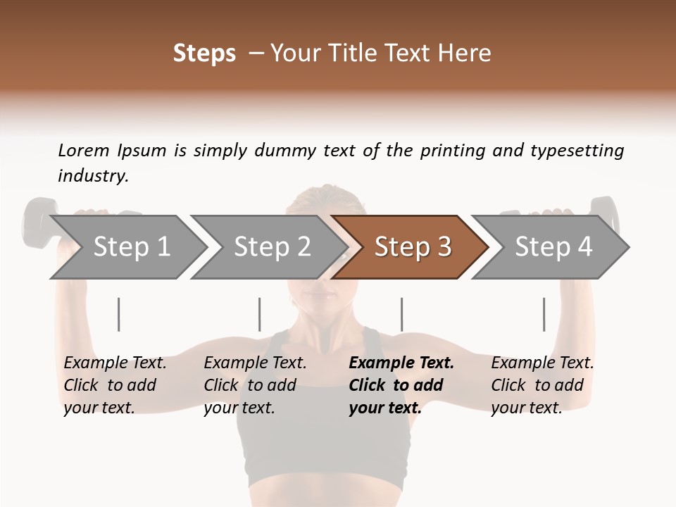 Looking Beautiful Dumbel PowerPoint Template