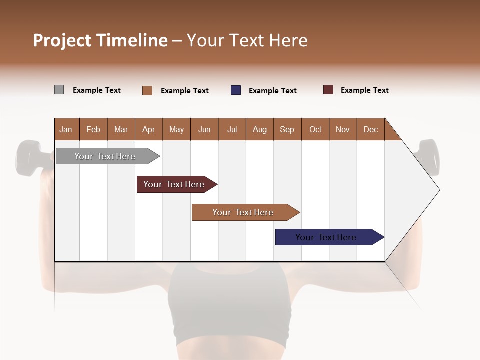 Looking Beautiful Dumbel PowerPoint Template