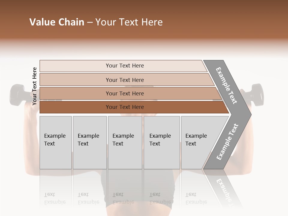 Looking Beautiful Dumbel PowerPoint Template