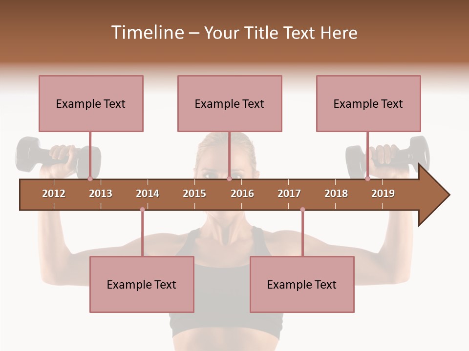Looking Beautiful Dumbel PowerPoint Template